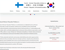 Tablet Screenshot of koreayhdistys.net